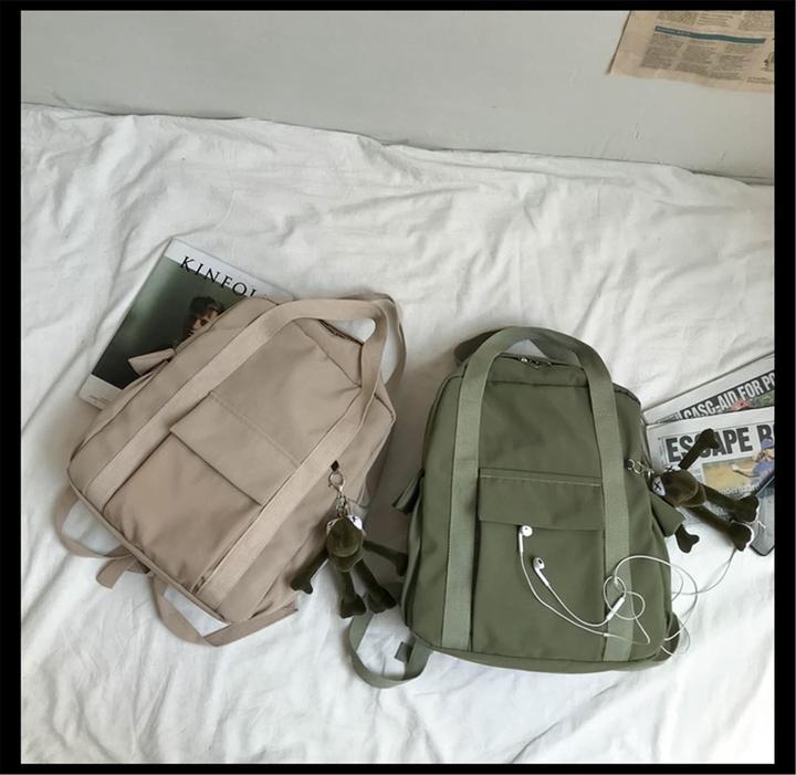 Only-Bags.Store Wasserdichter Rucksack für die Schule, Reiserucksack, Nylonrucksack, Schulrucksack, minimalistische