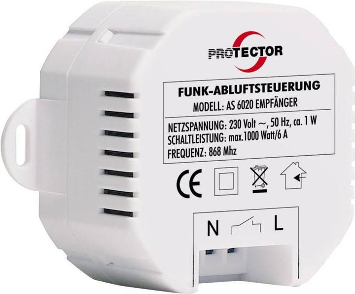 Produktbild Protector Funk-Abluftsteuerung AS 6020.3 1000 W Weiss, Braun