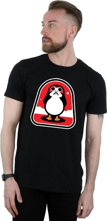 Actual product image Star Wars Mens The Last Jedi Porgs Badge T-Shirt (L)