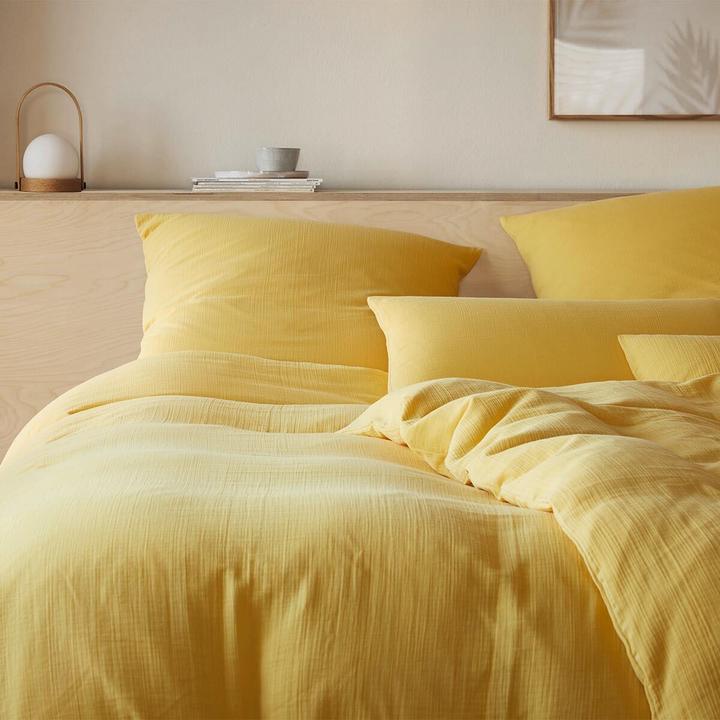 Image du produit Elegante Parure de lit en mousseline Smooth (Set de linge de lit, 155x200 cm + 80x80 cm)