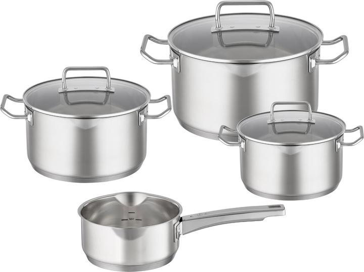 Rösle Topfset 4-tlg. EXPERTISO Stahlgrau (24 cm, Pfannenset + Topfset)