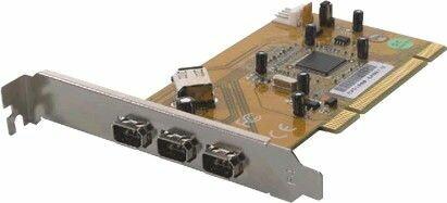 Actual product image Dawicontrol DC-1394 PCI - 3+1 - Port IEEE 1394 FireWire PCI Controller