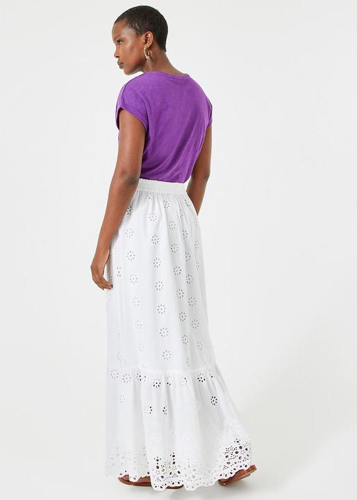 Actual product image Anne Weyburn Flared maxi skirt with eyelet embroidery (38)