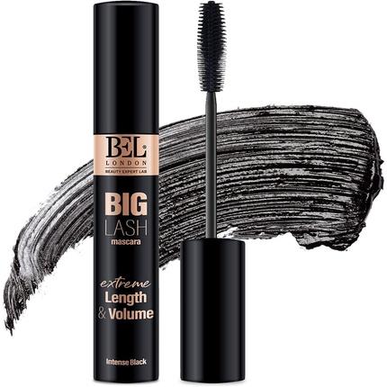 BEL London Big Lash Mascara Black Volumizing and Lengthening with Jojoba Derivatives and Silicone Brush