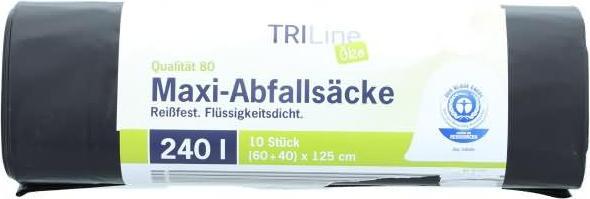 Produktbild Triline Schwerlastsäcke 240,0 l schwarz 60,0 µm, 10 St. (10 x, 240 l)