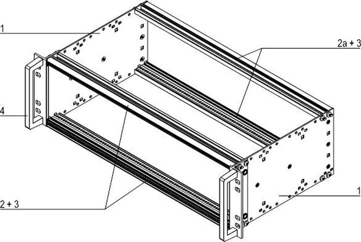 Produktbild Schroff Bausatz, EN 50155, ungeschirmt - BGTR PRO 3HE84TE235T UNGESCH