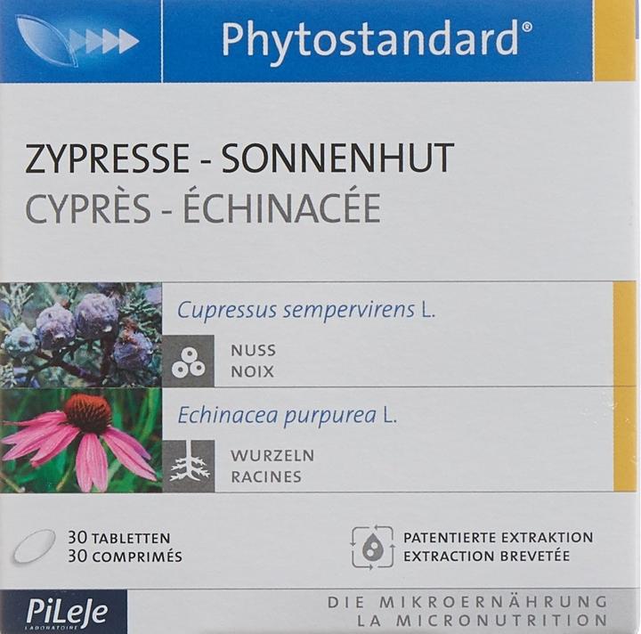Nährwerte und Zutaten Phytostandarts Pileje  Zypresse und Sonnenhut (30 Stück, Tabletten, 35 g)