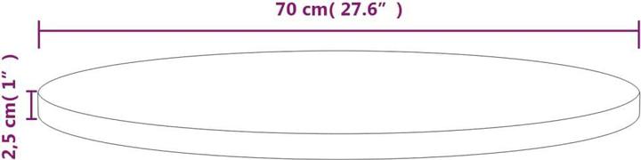 Actual product image VidaXL Kresten (Ø 70 x 2.5 cm)