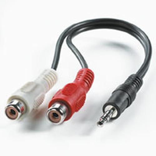 Actual product image Value Stereo jack - Stereo RCA socket (0.20 m, 3.5mm jack (AUX), Cinch)