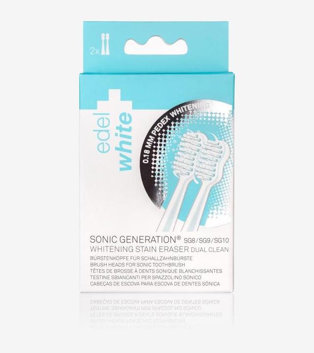 Actual product image Edel + White Sonic Generation 8 WINNER replacement brush heads: Whitening (2 x)