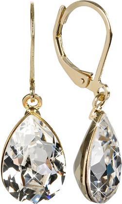 Produktbild Levien Elegant gold-plated earrings with Pear Crystal crystals