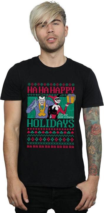 Immagine prodotto Joker And Harley Quinn Ha Ha Happy Holidays Maglietta Uomo (4XL)