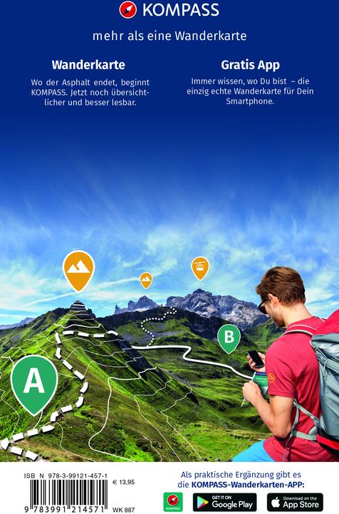 Actual product image KOMPASS Hiking Map Set 887 Black Forest