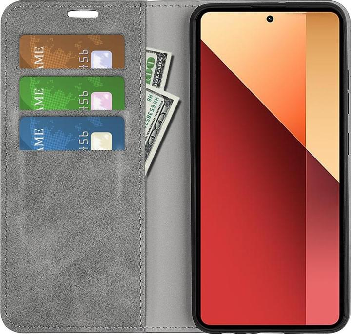 Productafbeelding Cover-Discount Poco M6 Pro / Redmi Note 13 Pro 4G - Stand Case grijs (Xiaomi Redmi Note 13 Pro 4G)