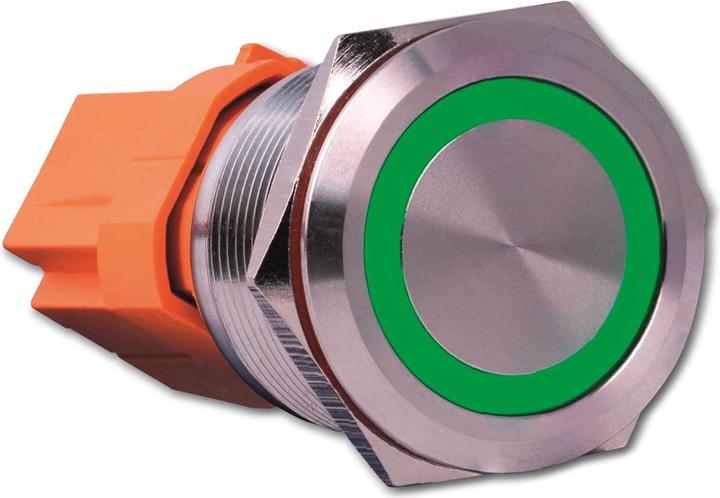 Joy-it BUTTON22B-M-GR Tastschalter 250 V/AC 7 A 1 x Ein/(Aus) IK10, IP67 tastend 1 St.