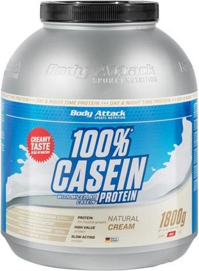 Actual product image Body Attack 100% Casein Protein (1800g can) (Nature, 1 pcs., 1800 g)