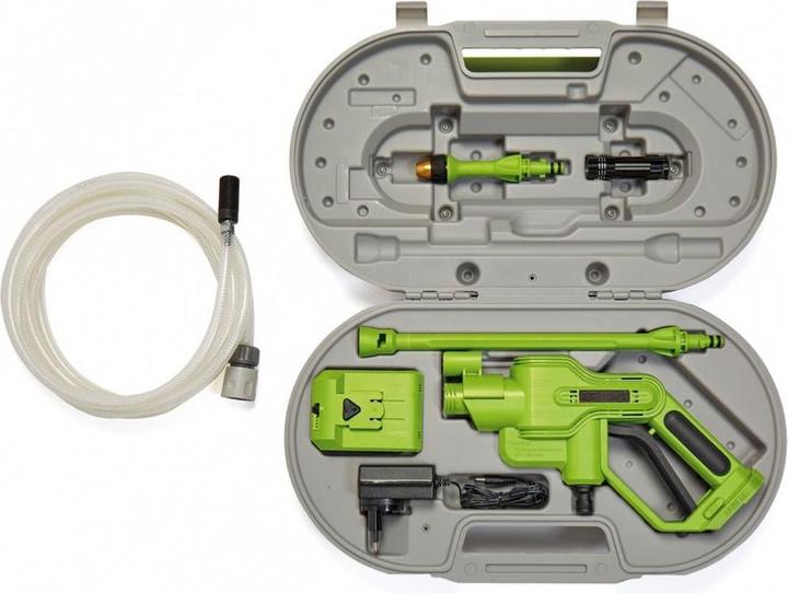 Actual product image Aqua2Go Hose water pressurizing gun aquagun 14/20 bars (Rechargeable battery operated)