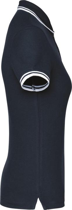 Kariban Polo-Shirt, gestreift, Damen