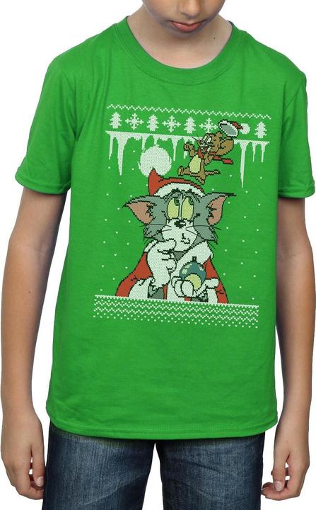 Immagine prodotto Tom & Jerry Christmas Fair Isle Maglietta Ragazzi (152, 158)