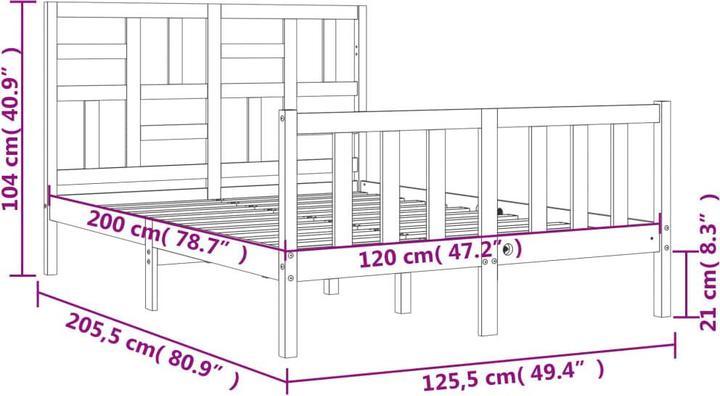 Produktbild VidaXL Zack (120 x 200 cm)