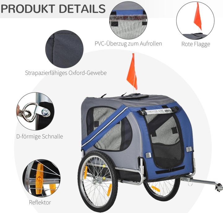 Actual product image PawHut Bicycle trailer for dogs