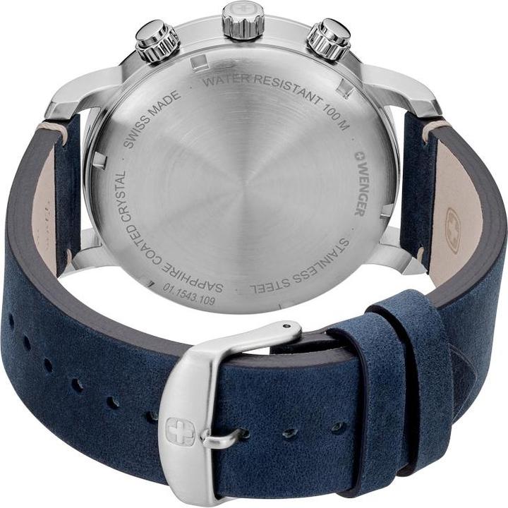 Immagine prodotto Wenger Attitudine Chrono (Orologio da polso analogico, Cronografo, Fatto in Svizzera, 44 mm)