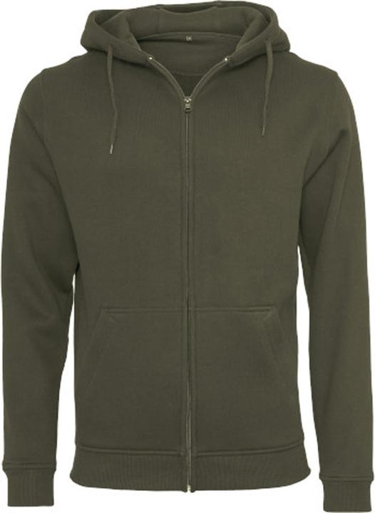 Build Your Brand Hoodie mit durchgehendem Reissverschluss