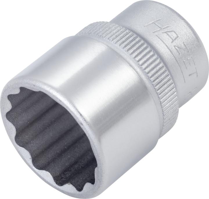 Actual product image HAZET Socket ∙ 12-point 880Z-17 ∙ Square, hollow 10 mm (3/8 inch) ∙ Outside 12-point traction profi… (17 mm)