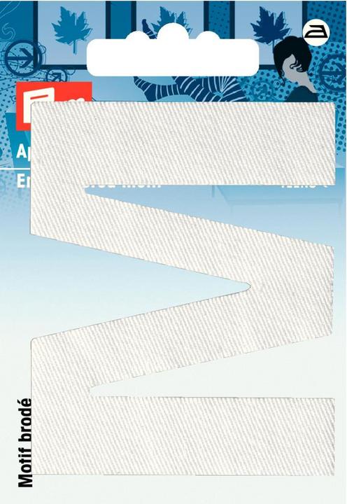 Actual product image Prym Appliqué letter M, white