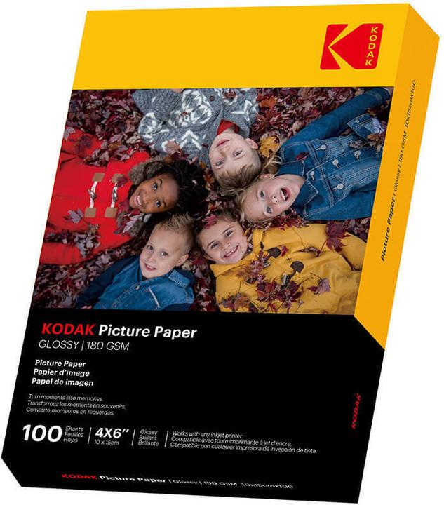 Kodak 180gsm 9.1mil Glossy 4/6x100 (180 g/m², 10 x 15 cm, 100 x)