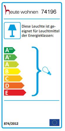 Etichetta energetica Swisshandel24 Lampada a sospensione, metallo industriale regolabile in altezza, nero - 7x Lampade a reticolo (E27)