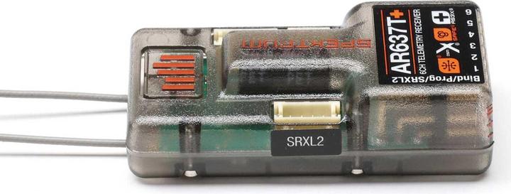 Produktbild AR637T+ DSMX 6-Kanal AS3X+ & SAFE Telemetrie-Empfänger