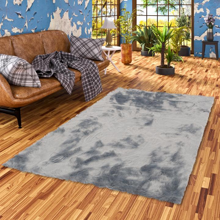 Actual product image Pergamon Luxury Super Soft Fur Rug Aspen Melted (140 x 180 cm)