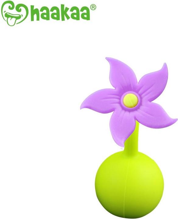 Actual product image Haakaa Breast Pump Flower Cap - Purple