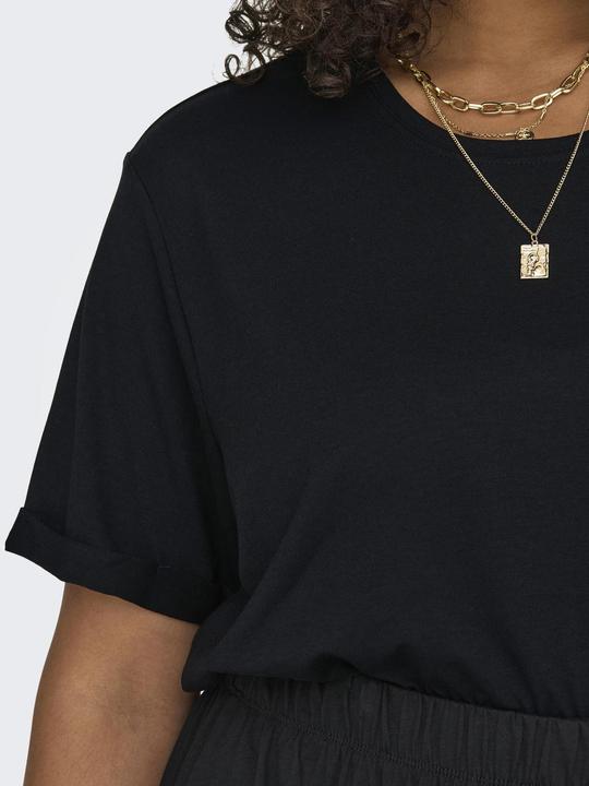 Actual product image Only Regular fit Round neck Folded cuffs T-shirt T-shirt (M)