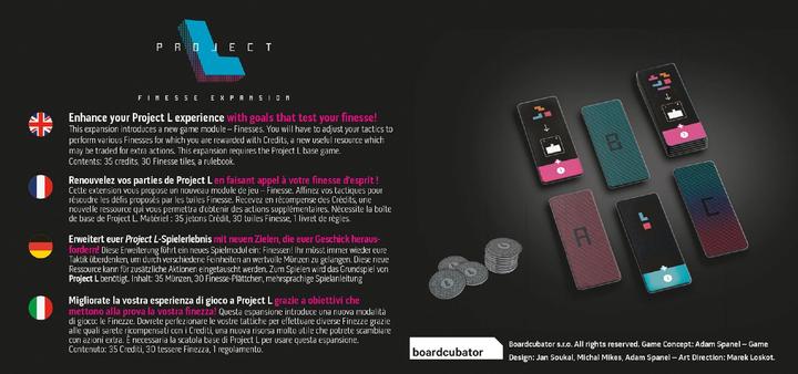 Image du produit Asmodée Project L Finesse Extension, jeu de puzzle, pour 1-4 joueurs, à partir de 8 ans (DE-E (Allemand, Italien, Anglais, Français)