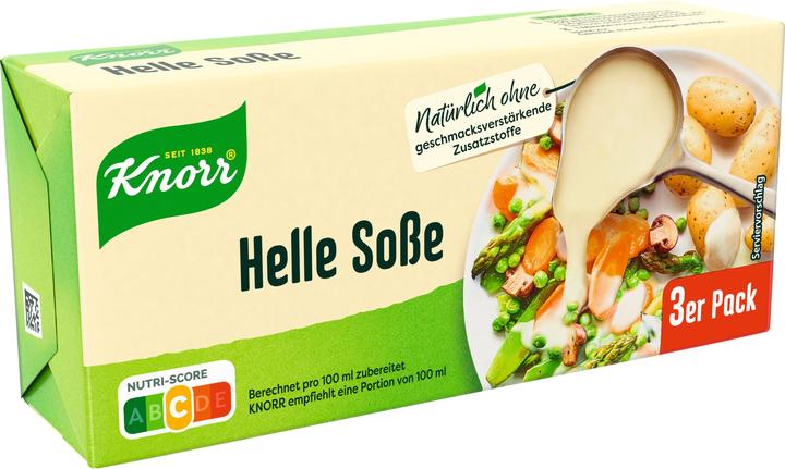 Produktbild Knorr Helle Sosse ergibt 3 x 250 ml (84 g)
