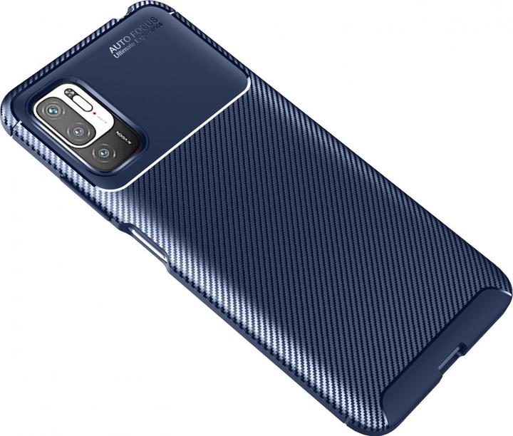Actual product image Screenguard Xiaomi Redmi Note 10 5G Hull Carbon Design TPU Case (Xiaomi Redmi Note 10 5G)