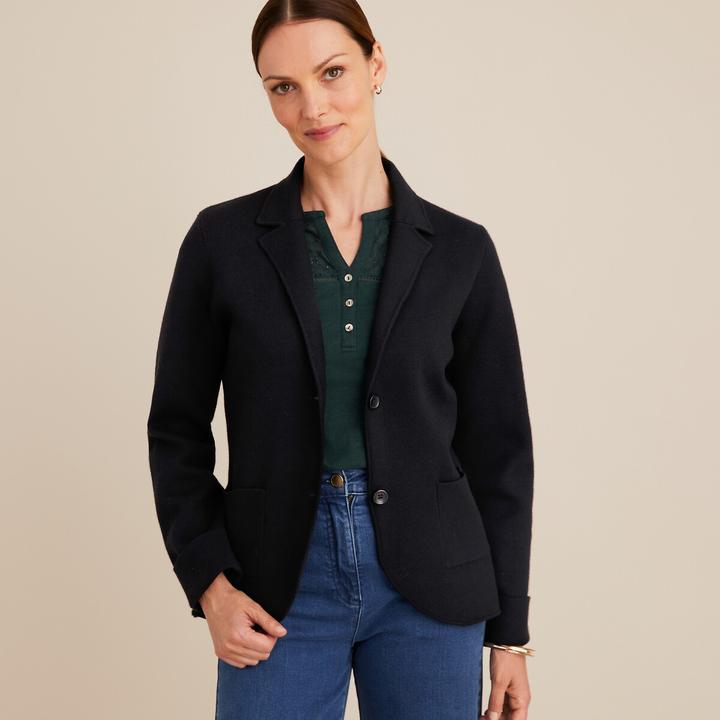 Actual product image Anne Weyburn Short knitted blazer (48)
