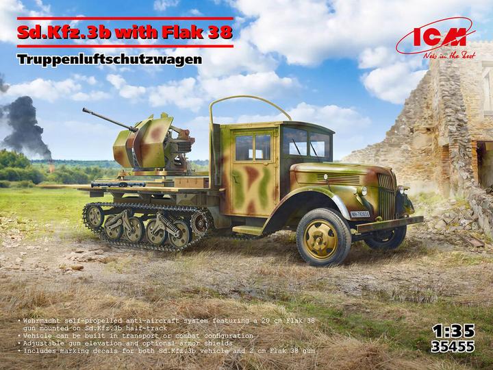 Immagine prodotto ICM Sd.Kfz.3b con cannone Flak 38 AA