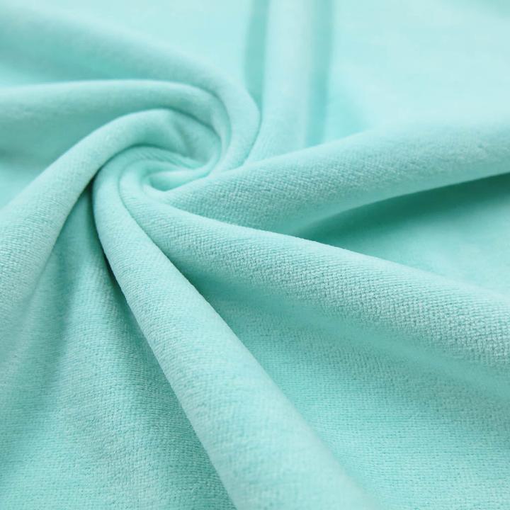 Actual product image Stoffrestposten Nicki Supersoft - Mint - Minimum quantity: 1 metre