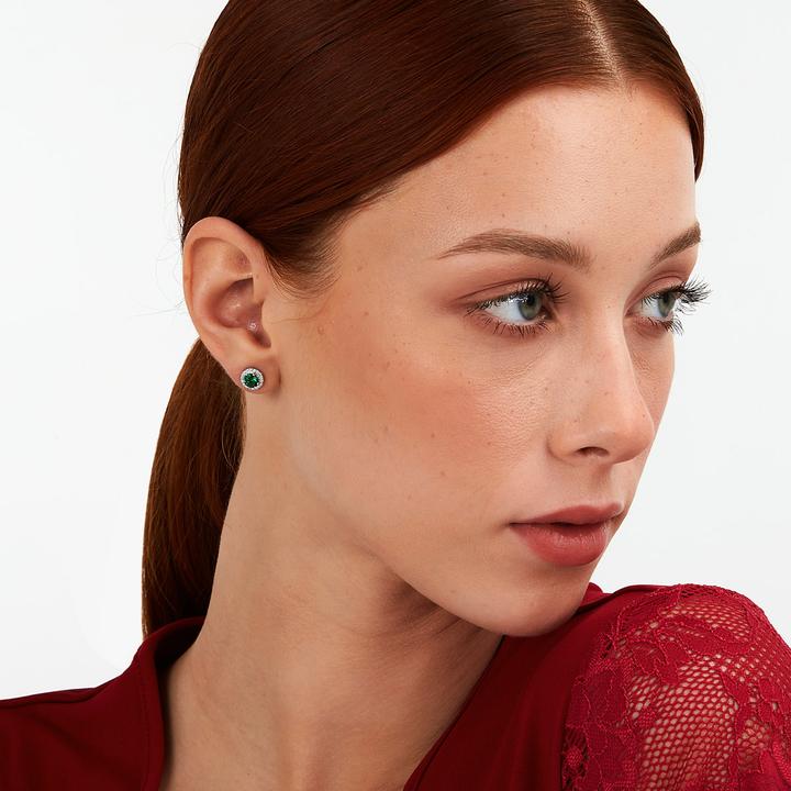 Produktbild La Petite Story Elegant silver earrings with green zircons Silver LPS01AWV03 (925er Silber)