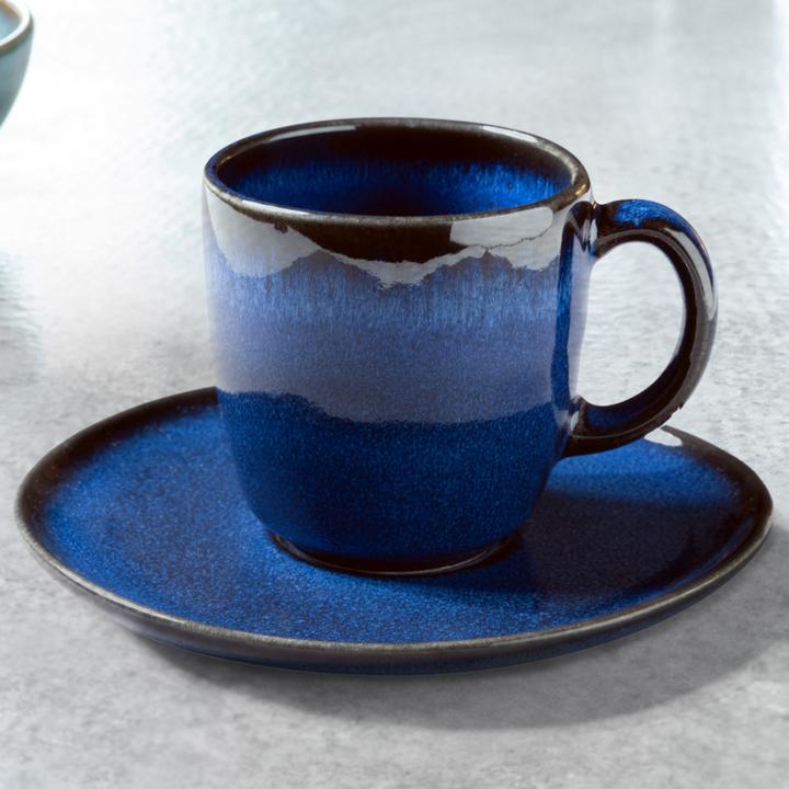 Actual product image Like. by Villeroy & Boch Lave coffee cup with saucer (190 ml, 2 x)