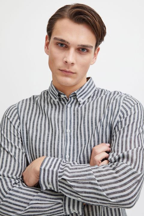 Produktbild Casual Friday CFAnton LS BD striped linen mix shirt 20504974 (XL)