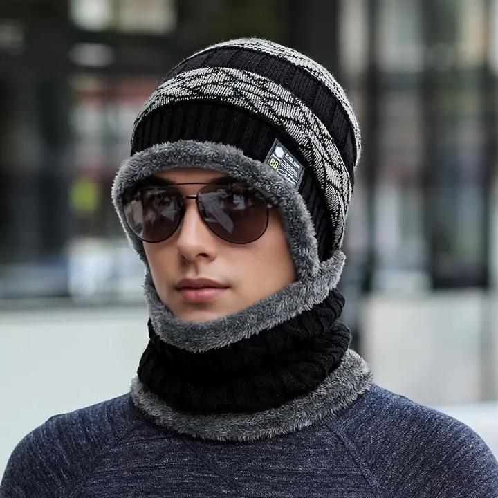 Produktbild Swissdetector Winter-Strickmütze Multifunktional - Schwarz
