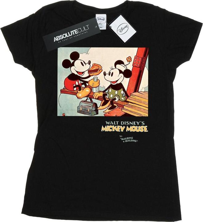 Immagine prodotto Disney Mickey Mouse Building A Building Maglietta Donna (L)