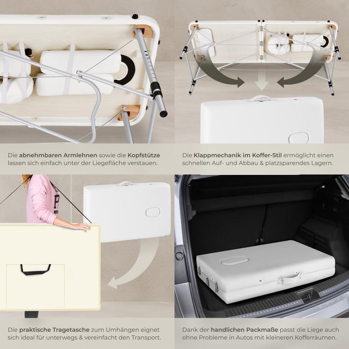 Actual product image tectake 2 zone massage table