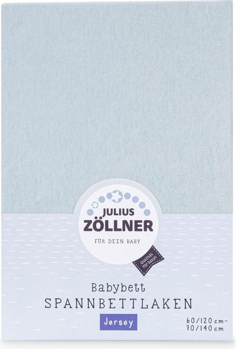 Julius Zöllner Fix-Leintuch Jersey Denim 70 x 140 cm (70 x 140 cm)