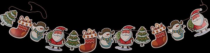 Actual product image Cover-Discount 2 pcs Christmas paper garland