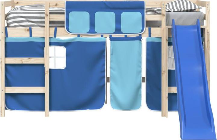 Immagine prodotto VidaXL Tende per letto a soppalco in poliestere blu,Colore: blu (100 x 75 cm, 34 x 75 cm, 60 x 75 cm, 85 x 76 cm, 80 x 43 cm)
